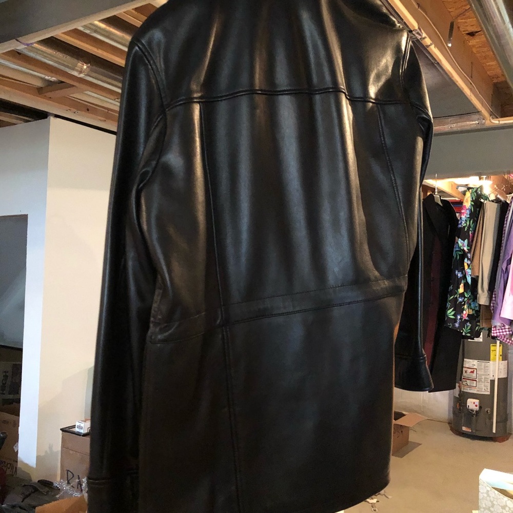 Cole Haan Men’s Black Leather Jacket NWT